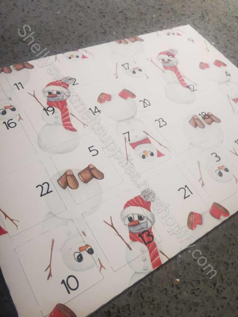 Christmas Advent Calendar Box Packaging & Advent Mould