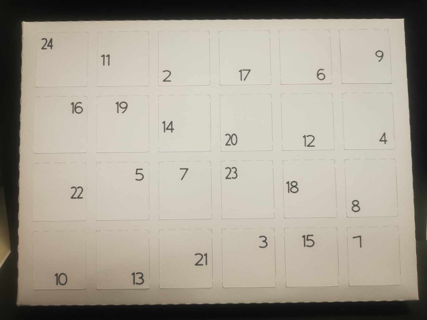 Christmas Advent Calendar Box Packaging & Advent Mould