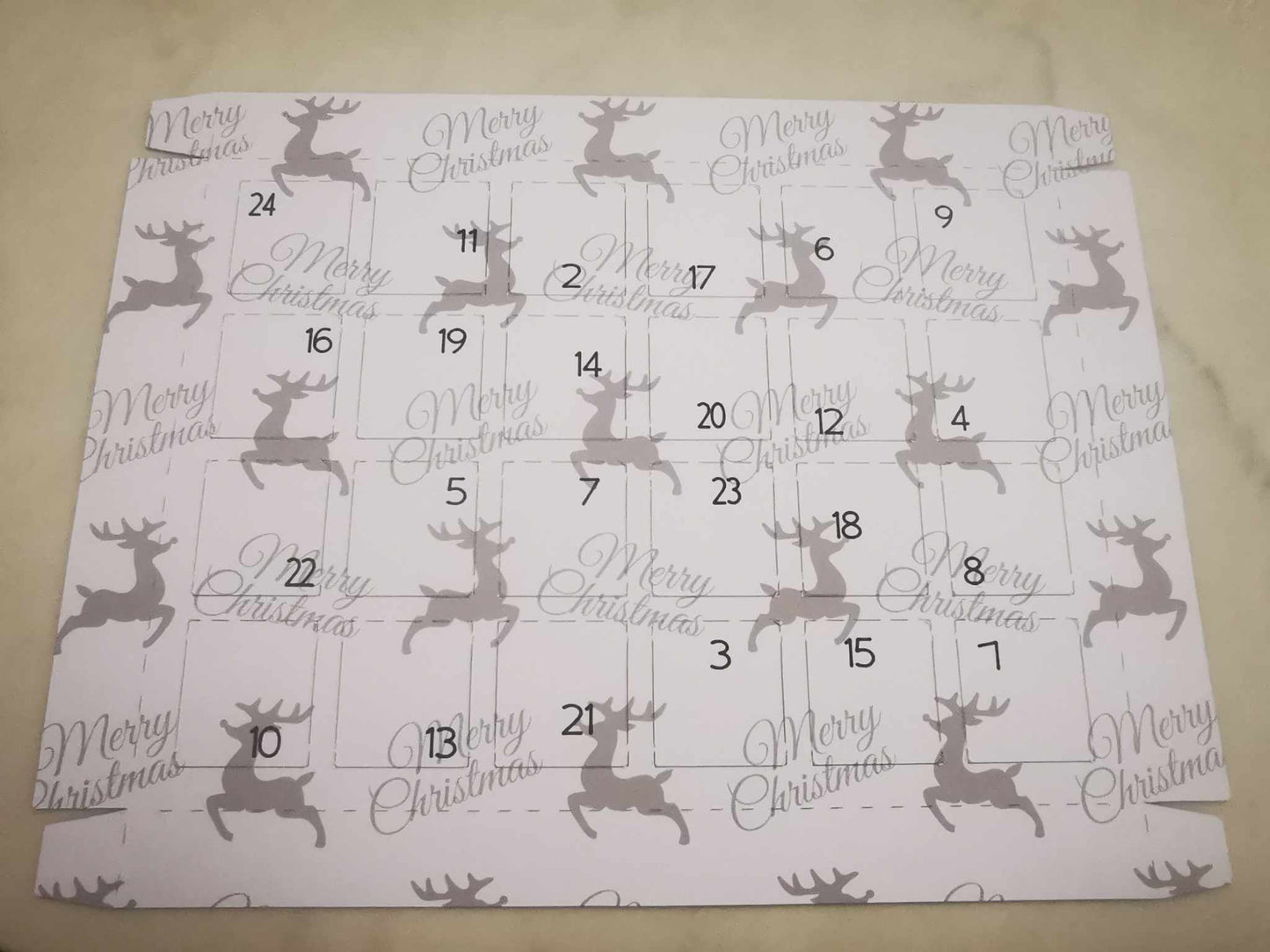 Christmas Advent Calendar Box Packaging & Advent Mould