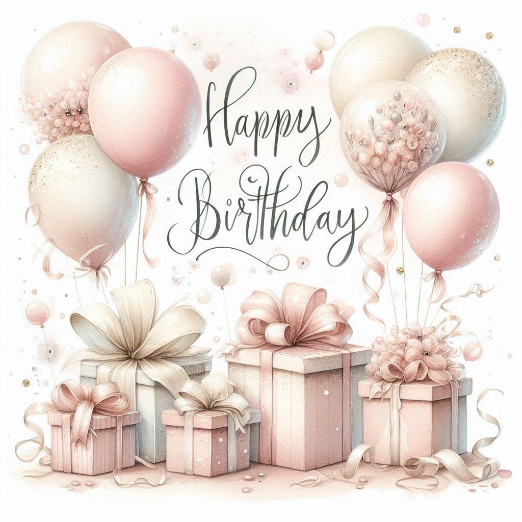 Happy Birthday Gift Box with Segmented Tray