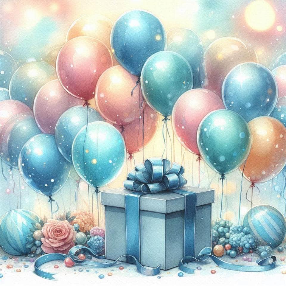 Happy Birthday Gift Box with Segmented Tray
