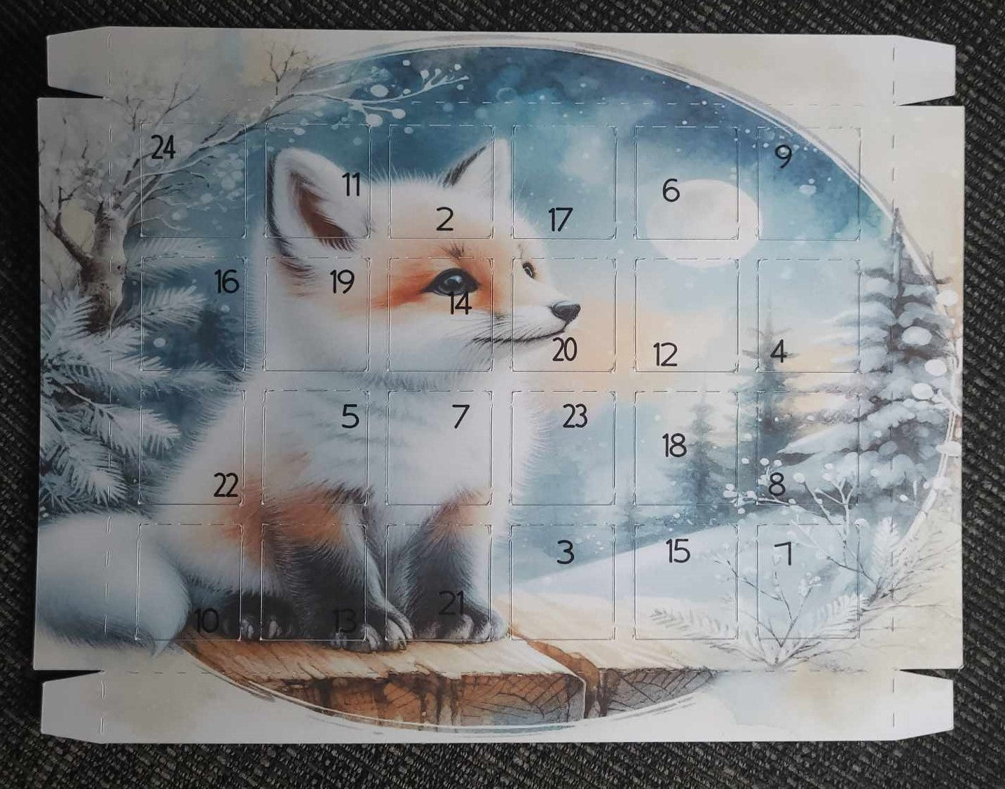 Christmas Advent Calendar Box Packaging & Advent Mould
