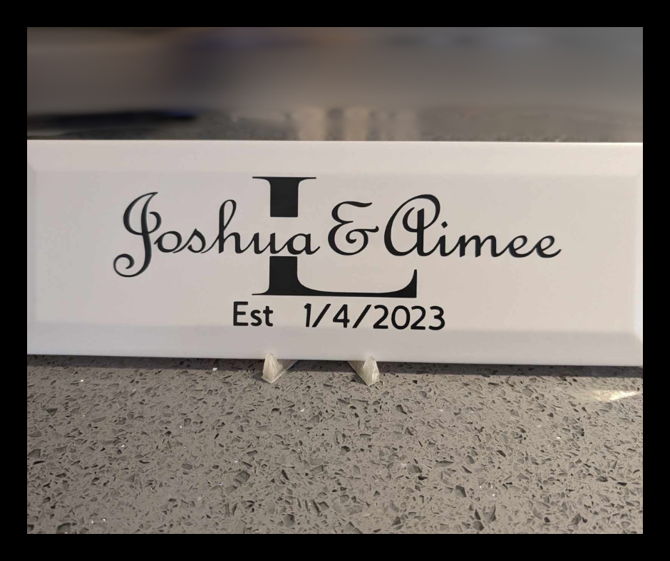 Personalised Plaque with Stand