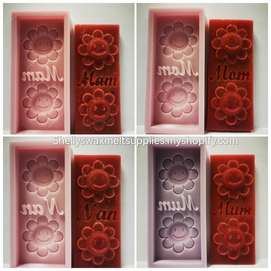 MOTHERS DAY - MUM, MAM etc Silicone Snap Bar & Cloud Moulds