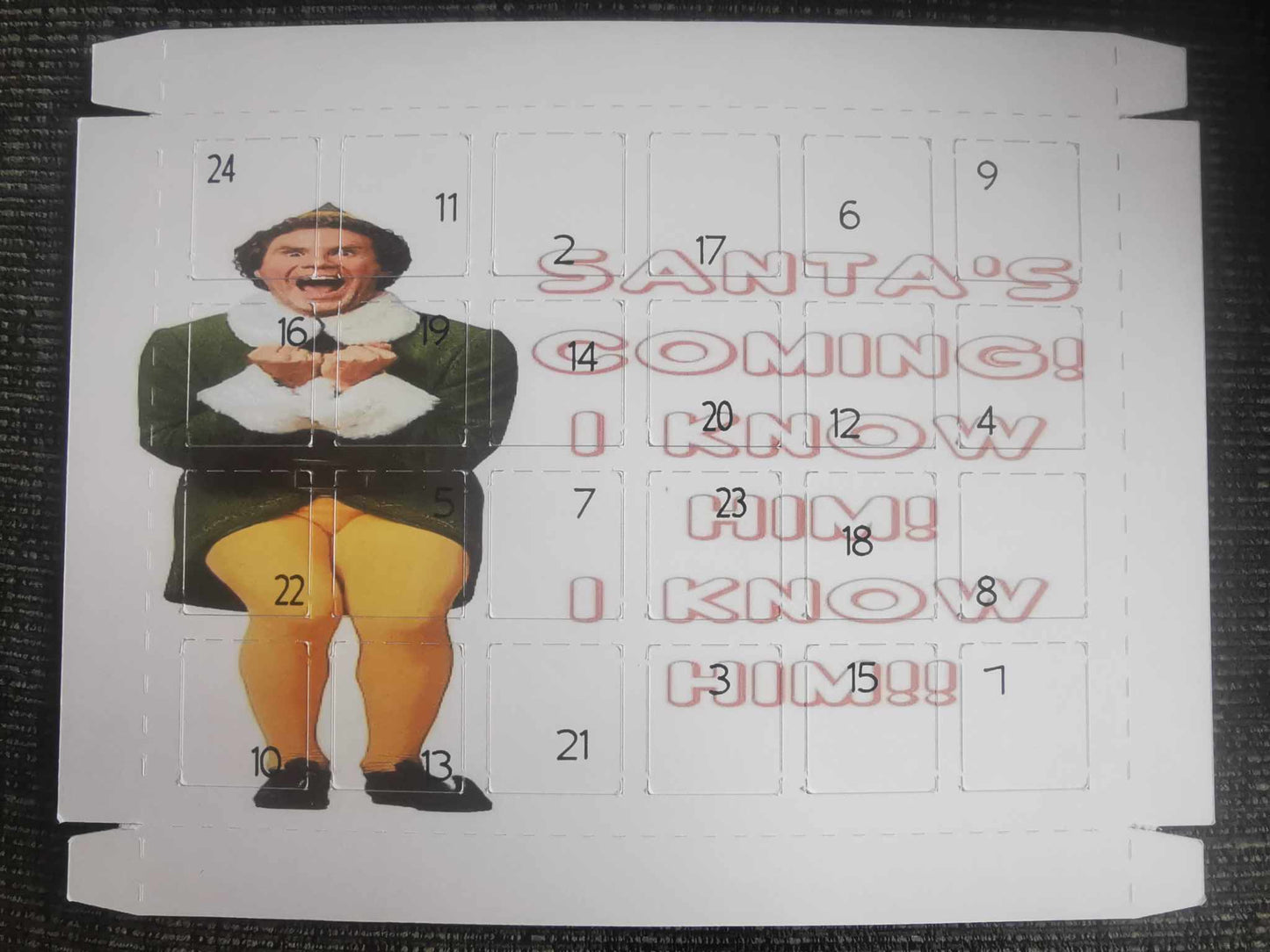 Christmas Advent Calendar Box Packaging & Advent Mould