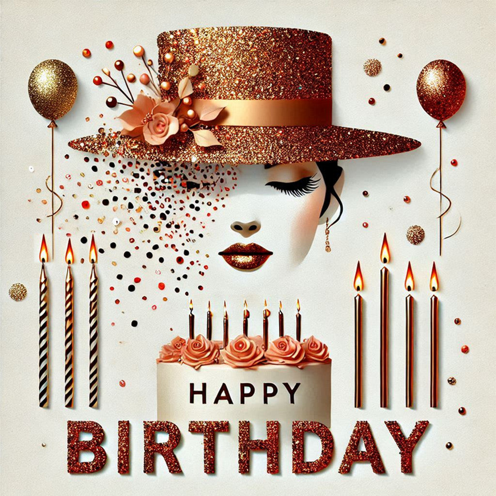 Happy Birthday Gift Box with Segmented Tray