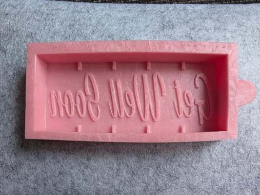 GET WELL SOON Silicone Bar Moulds - Snap Bar Mould
