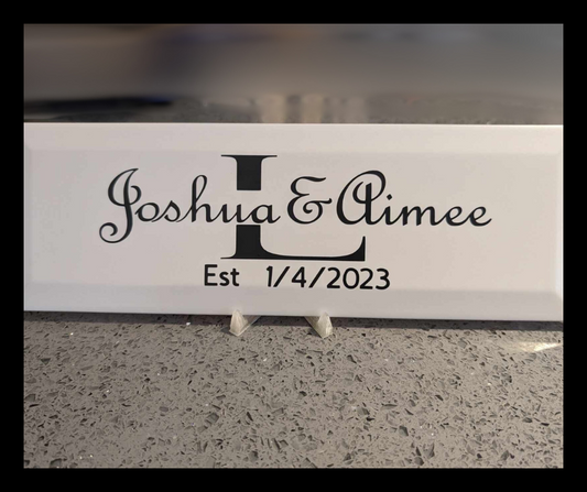 Personalised Plaque with Stand
